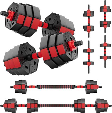 FIXTECH 66LB Adjustable Dumbbells Set for Full Body Weightlifting ...