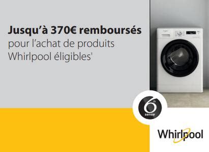 Anti crise fr Offre de Remboursement Whirlpool Jusquà 370