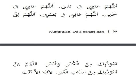 Doa Harian Islam Bacaan Doa Meminta Kesehatan Lahir Batin Arab Latin