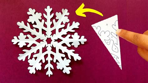 How To Make Easy Paper Snowflakes Diy Snowflake Ideas Floral Design Snowflake 30 Youtube