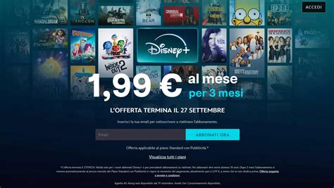 Disney Ha Rilanciato La Promozione A Euro Al Mese Per Mesi