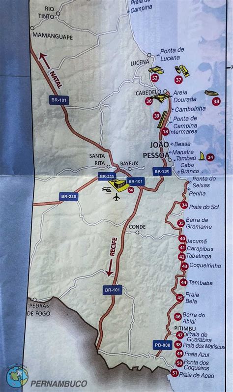 Mapa Praias De Jo O Pessoa Filecloud