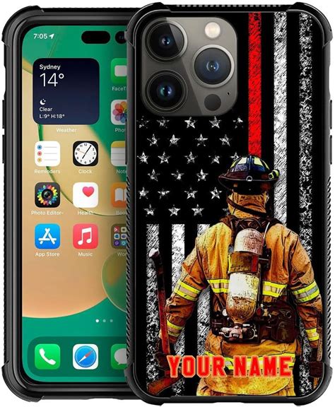 Amazon Djsok Case Compatible With For Personalized Firefighter