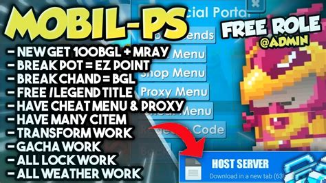 NEW GET 100BGL FREE ROLE ADMIN GROWTOPIA PRIVATE SERVER TERBARU