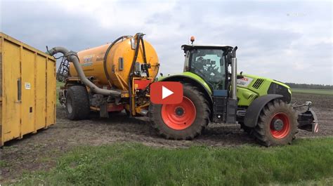 Loonbedrijf Reimink Den Ham Bouwland Bemesten Met Claas Axion