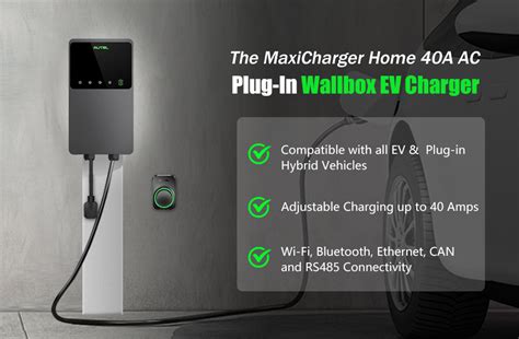 Autel Maxicharger Home 40a Ac Ev 240v 40 Amp Level 2 Smart Charger