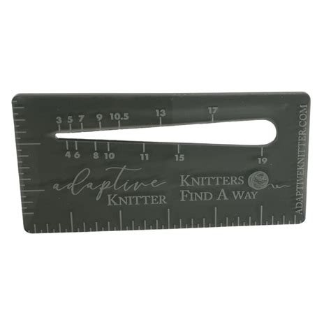 Adaptive Knitting Gauge Ruler — adaptiveknitter