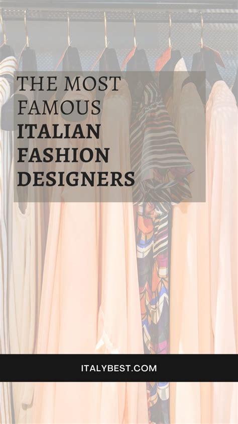 10 Most Famous Italian Fashion Designers | Italy Best