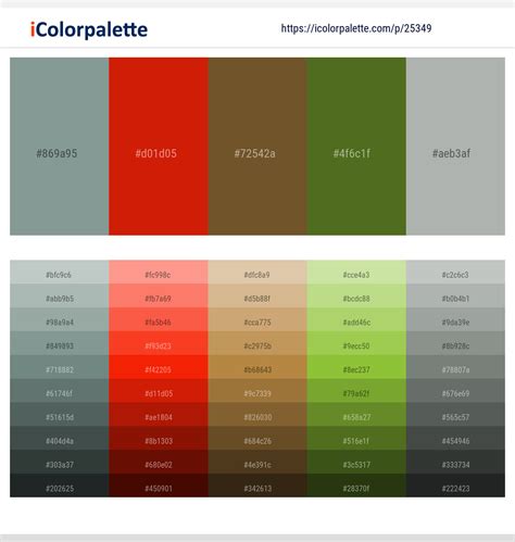 1 Latest Color Schemes With Granny Smith And Milano Red Color Tone Combinations 2024