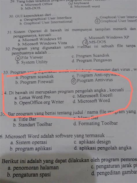 Contoh Aplikasi Pengolah Angka