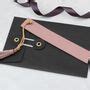 Personalised Italian Leather Bookmark By Hurleyburley