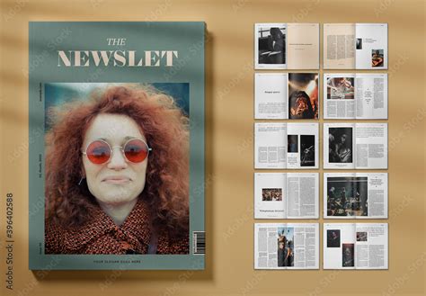 Modern Music Magazine Layout Stock Template | Adobe Stock