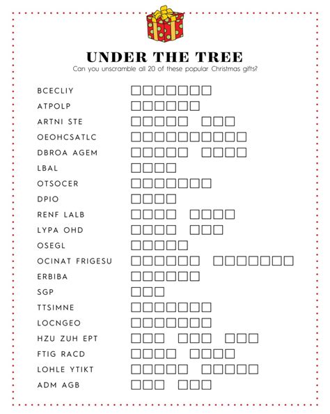 Printable Christmas Games - Printable JD