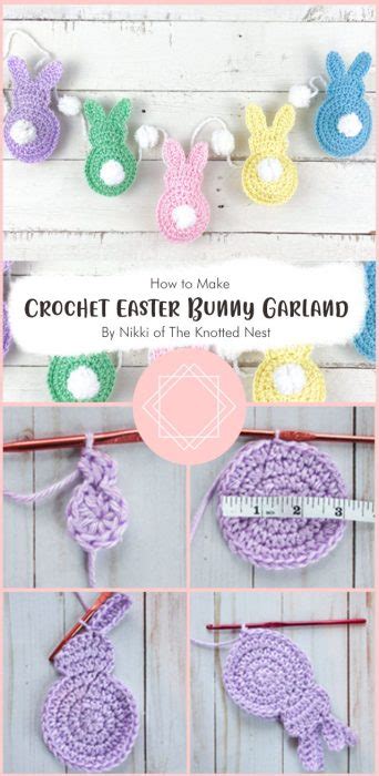 Easy Bunny Garland Free Crochet Pattern Ideas Carolinamontoni