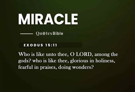 Miracle Verses From The Bible Unleashing The Power Within Miracle