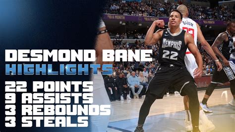 Desmond Bane Highlights Vs Los Angeles Clippers Points Assists