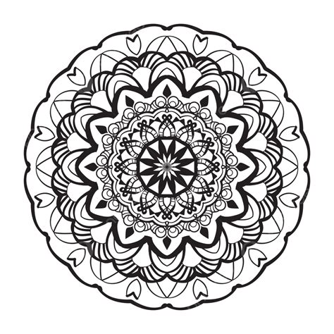 Mandala Illustration Vector PNG Images Mandala Design Illustration