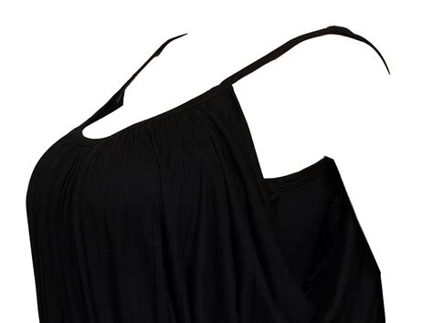 Plus Size Layered Sleeveless Tunic Top Black Evogues Apparel