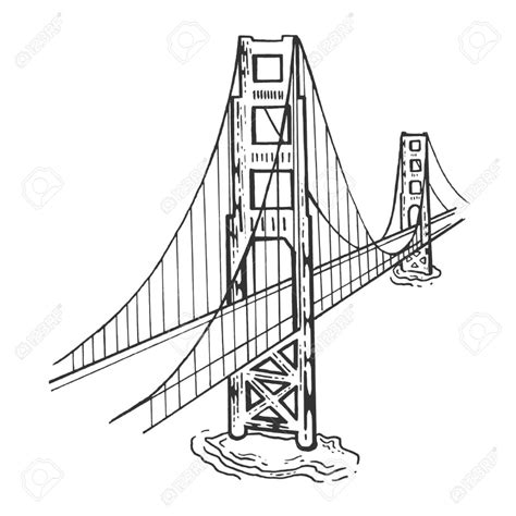 Golden Gate Bridge Drawing Golden Gate Bridge Tattoo Golden Bridge