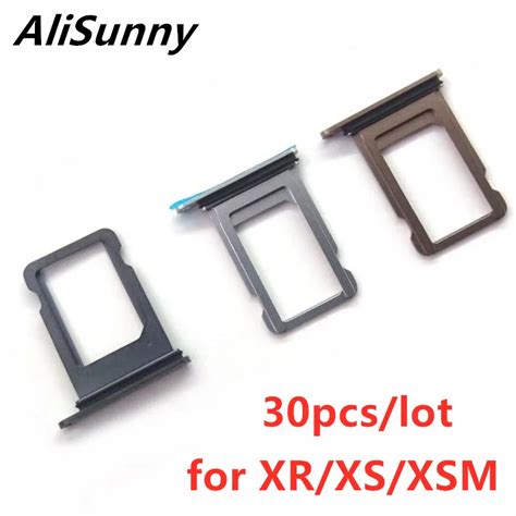 Alisunny Pcs Sim Card Tray Holder Slot For Iphone Xr Xs Max Xsm