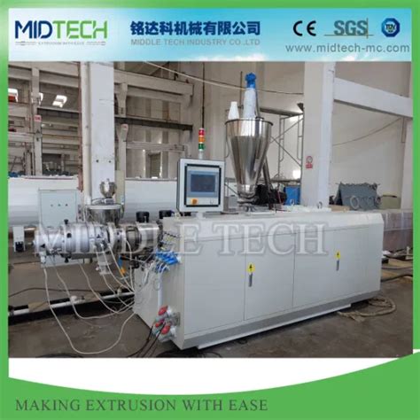 Sjz Conical Twin Screw Extruder For Plastic Pvc Pipe Tube