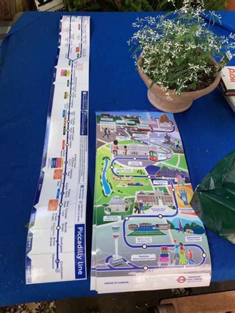 New Mar Piccadilly Line London Underground Tube Line Diagram