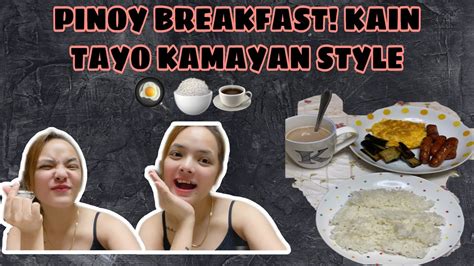 Vlog 7 Pinoy Breakfast Kain Tayo Kamayan Style Cath Vlogs Youtube