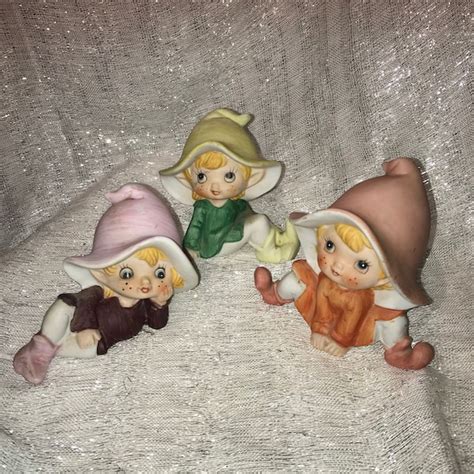 Homco Elves Etsy