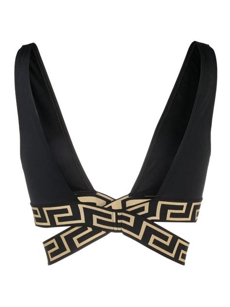 Bikinis Versace Greca Detailed Bikini Top 1008602A2321851B000