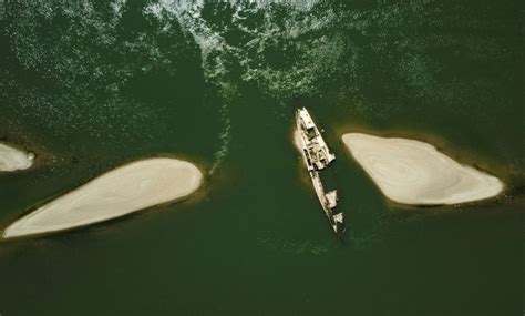 Drought Causes Sunken Wwii Warships To Emerge Out Of Danube River