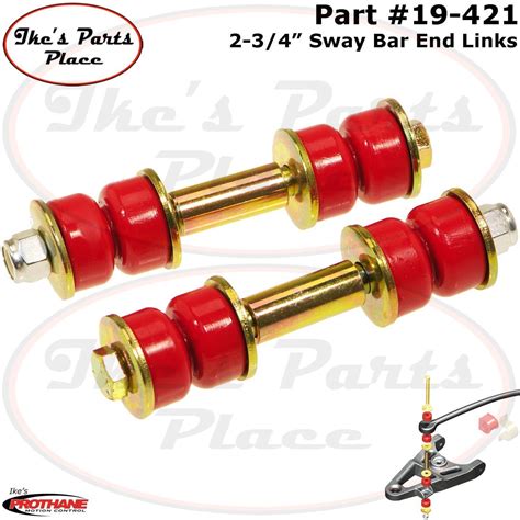 Prothane Bl Front Sway Bar End Link Bushing Kit For Corolla