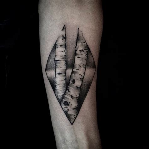 Birch Tree Tattoo Geometric Tree Tattoo By Lila Rees Birch Tree