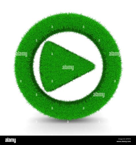 Play Sign On White Background Isolated 3d Image Stock Photo Alamy