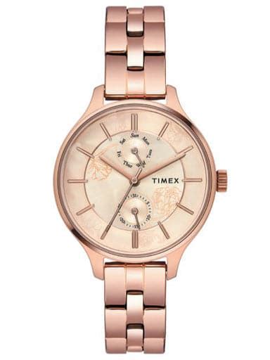 Timex Analog Gold Dial Womens Watch Twel14803