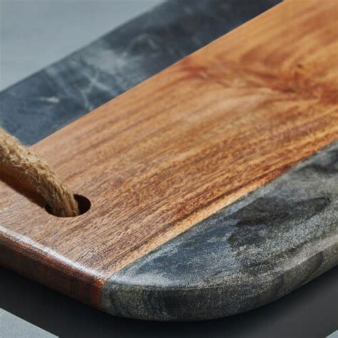 Gauri Kohli Sulguni Marble And Wood Cutting Board Grey 1 Smiths Food