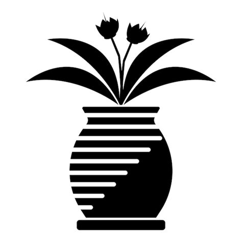 Premium Vector Flower Vase Icon Logo Vector Design Template Illustration