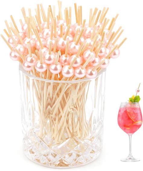 Amazon Cocktail Picks Flavored Toothpicks Pcs Pink Pearl