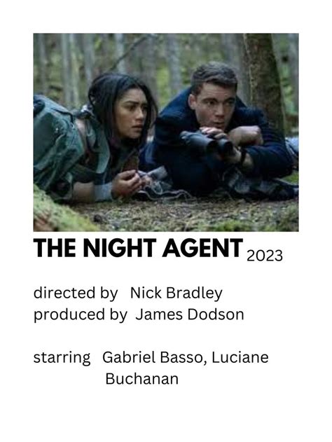 The night agent aesthetic poster in 2023 | Movies, Movies to watch, Night