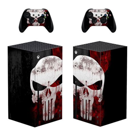 Skull Ghost Protector Sticker Decal Cover For Xbox Series X Console And