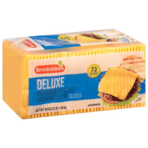 Brookshires Deluxe American Cheese Slices