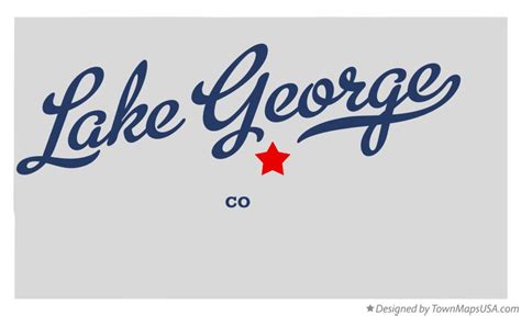 Map of Lake George, CO, Colorado