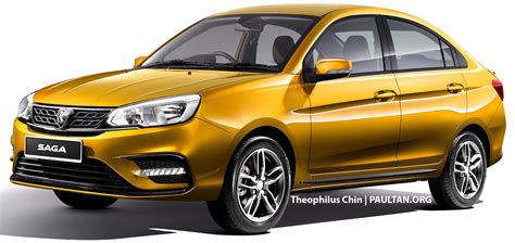 Proton Saga Aeroback Render Front 1 Paul Tans Automotive News