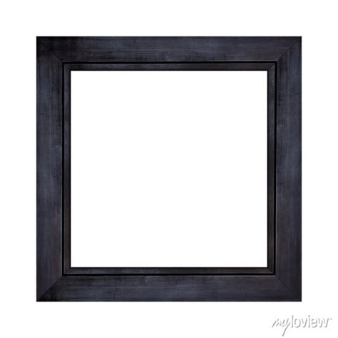 Black Wood Frame Isolated On White Background Object With Clipping