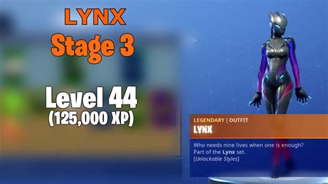 Fortnite Skin Upgrades Zenith Lynx By Levels Youtube