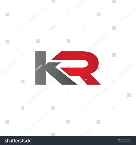 Kr Company Linked Letter Logo Stock Vector Royalty Free 324663737