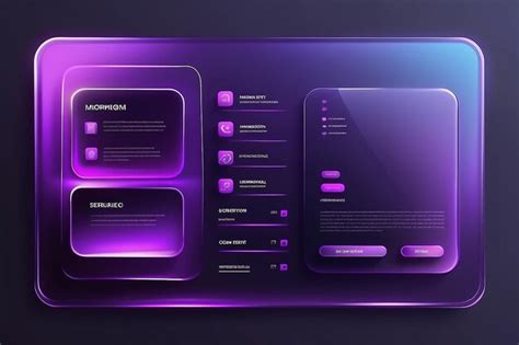 Premium AI Image | Glassmorphism Elegance Modern UI Template with ...