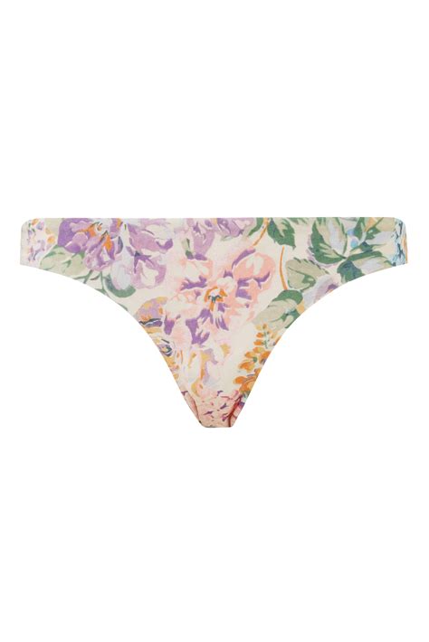 Buy Zimmermann Halliday Floral Skinny Bikini Bottom For Womens