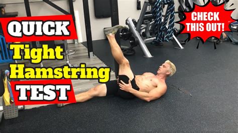 Tight Hamstring Test Youtube