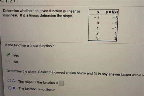 Solved Determine Whether The Given Function Is Linear Or Chegg