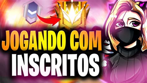 LIVE FF FREE FIRE AO VIVO JOGANDO INSCRITOS DESAFIANTE NA